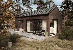 Attefallshus Sadeltak